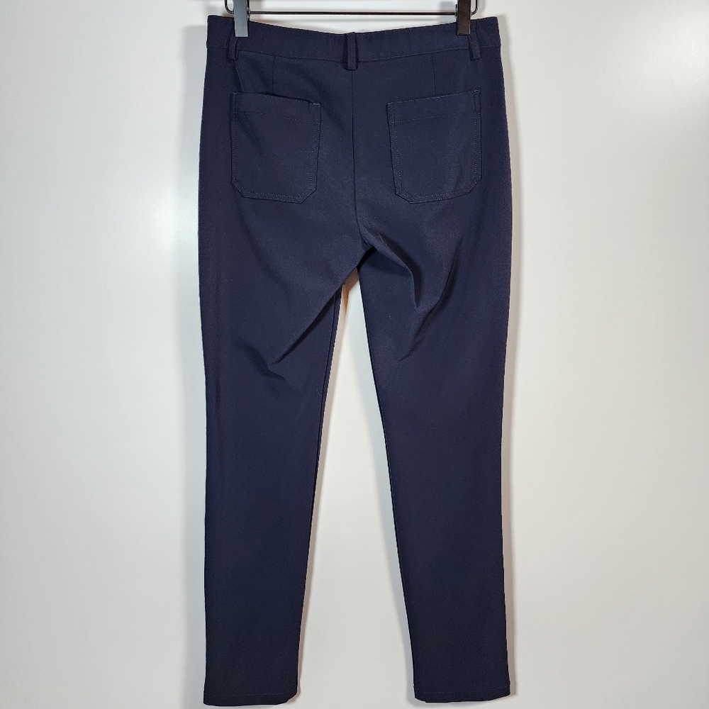 Theory Navy Blue Dantey Mandatory Buisness Career Pants Size 6 - Picture 3 of 11
